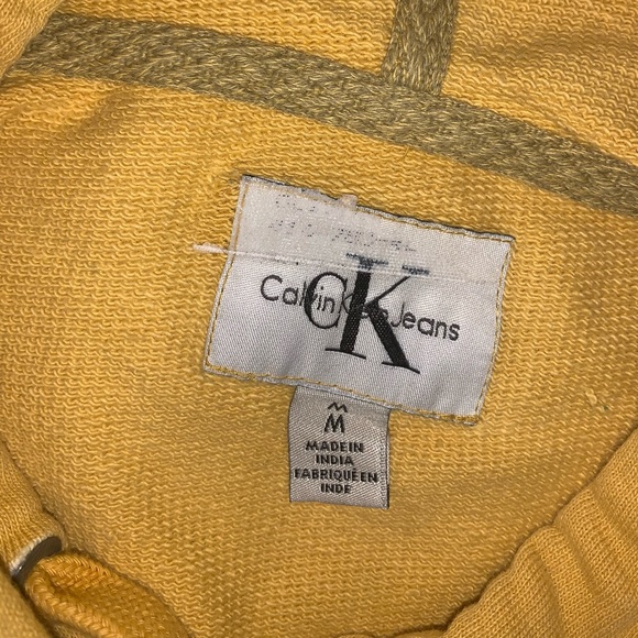 Calvin Klein Yellow Hoodie - Picture 4 of 4